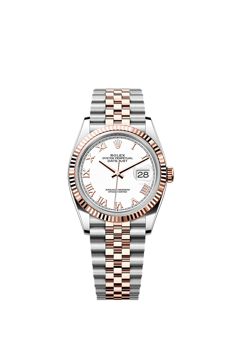 Rolex Datejust 36 White Jubilee, 36 mm, Oystersteel and Everose gold 126231