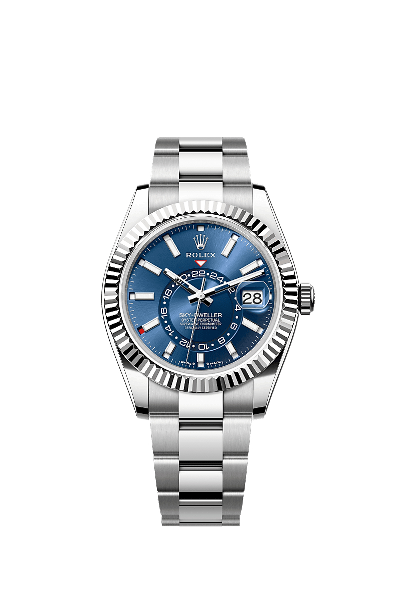 Rolex Sky-Dweller Bright blue Oyster, 42 mm, Oystersteel and white gold 336934